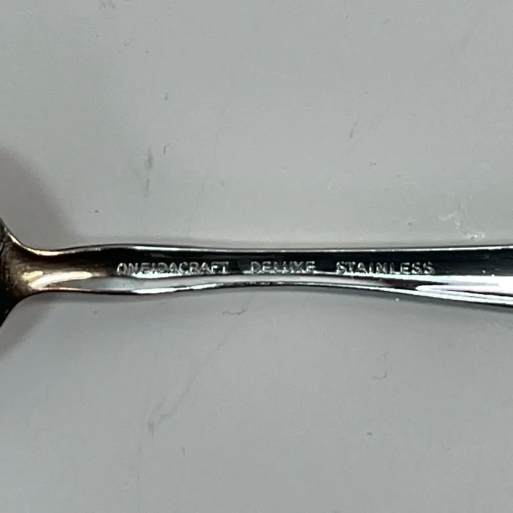 4 OneidaCraft Deluxe SHASTA Stainless Steel Teaspoon Flatware 6” Spoons
